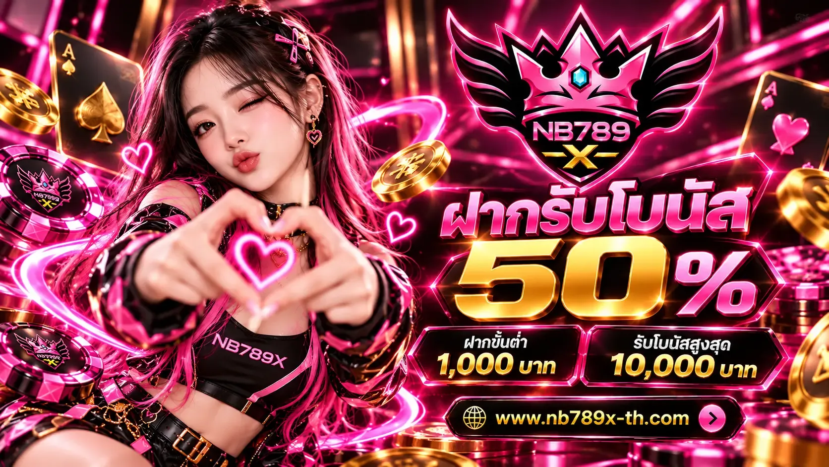 โปรโมชั่น ฝากรับโบนัส50% by nb 789